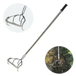 2 in 1 Culti-Weeder/ Hand Weeder/ Garden Hose with 5 Feet Mild Steel Handle